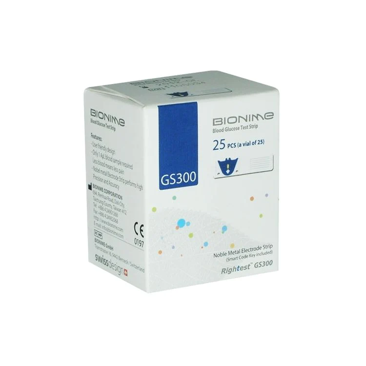 BIONIME GS300 BANDELETTES 25 UNITÉS (Pour Lecteur Bionime GM300) – Image 2