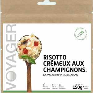 Plat lyophilisé écologique trecking VTT – Risotto crémeux aux champignons 150 g – Voyager