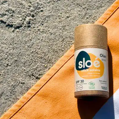 Crème solaire en stick visage et corps – SPF 30 – 50 ml – Olan – Sloé Nature – Image 3